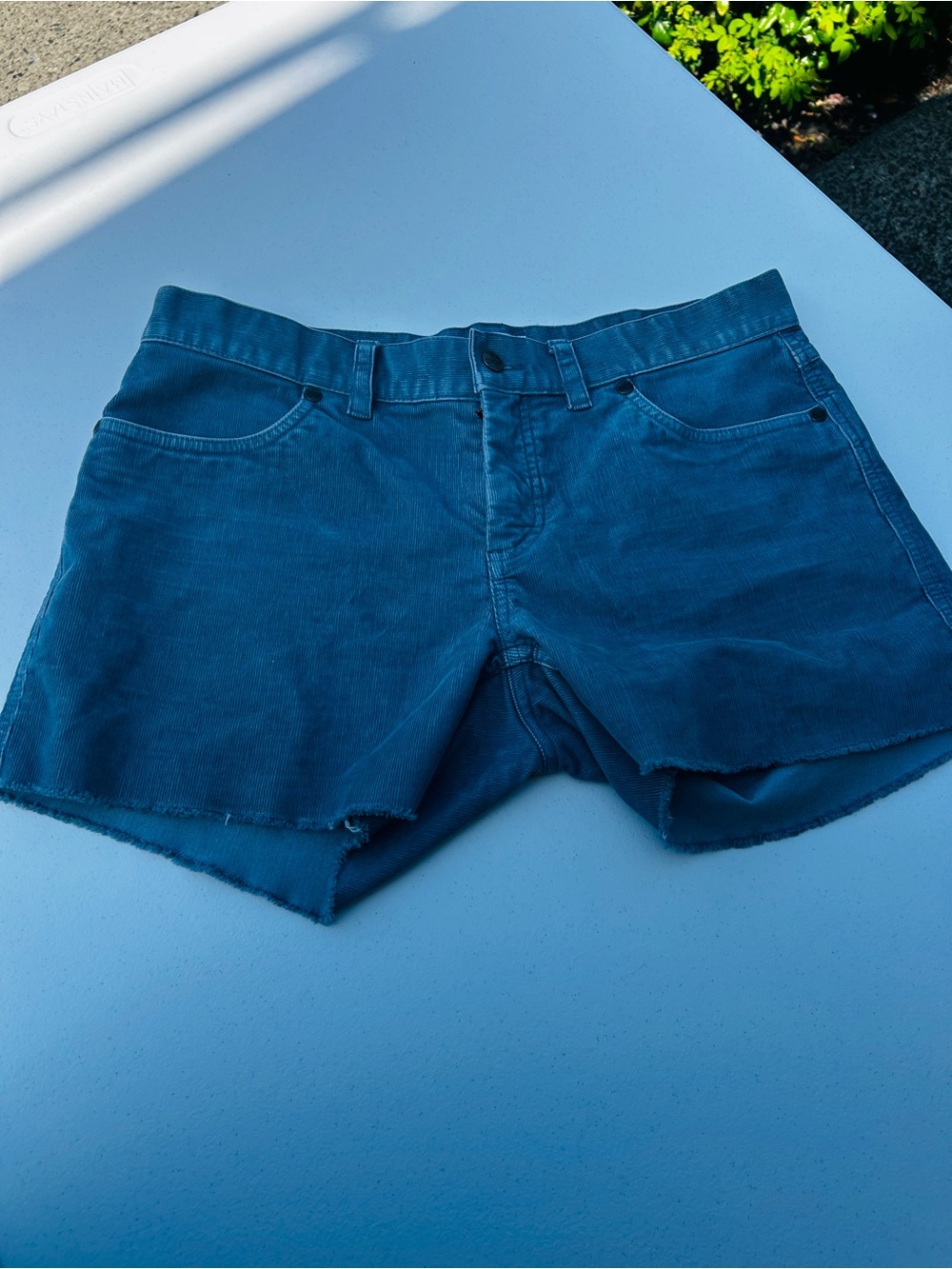 Carve Designs Slate Blue Cutoff cord Shorts - Picture 2 of 11
